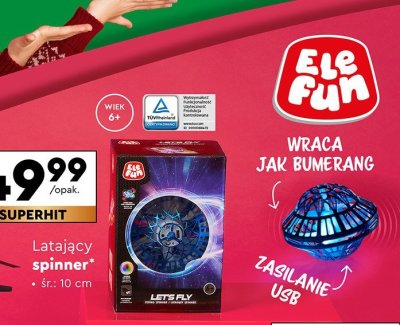 Lataj膮cy spinner Elefun promocja w Biedronka