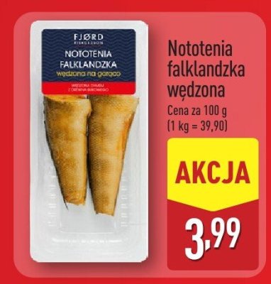 Nototenia falklandzka wędzona promocja w Aldi
