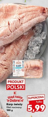 Karp świeży filet nacinany promocja w Kaufland