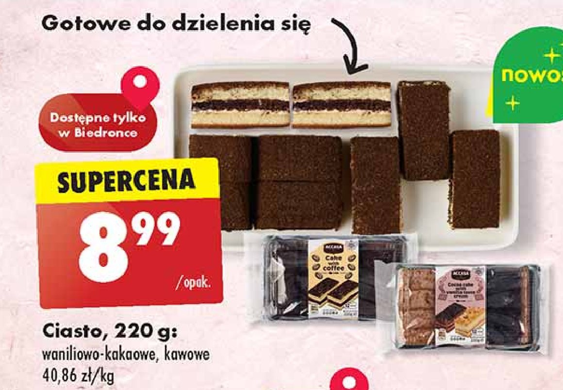 Ciasto waniliowo-kakaowe Accasa promocja