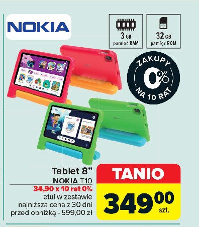 Tablet t10 Nokia promocja