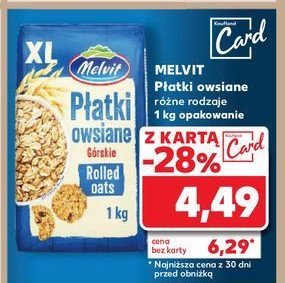 Płatki owsiane górskie Melvit promocja