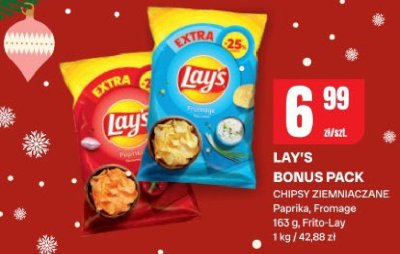 Chipsy Lay's Bonus Pack papryka, fromage promocja w Chorten