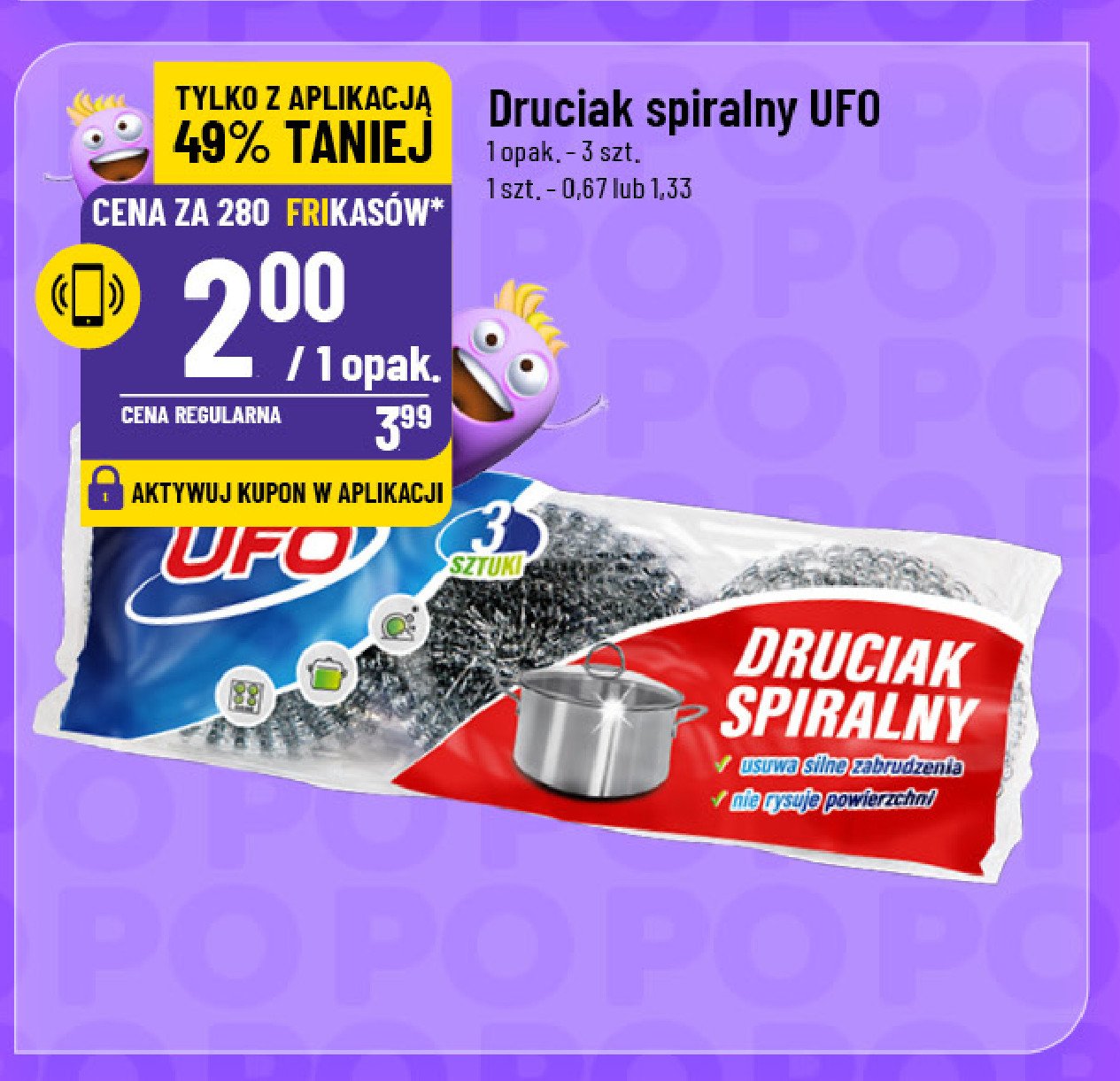 Druciak spiralny Ufo promocja