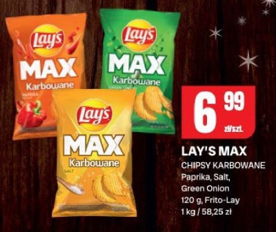 Chipsy Lay's Max Green Onion promocja w Chorten