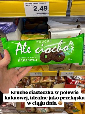 Ciastka kruche w polewie kakaowej  promocja w Dino