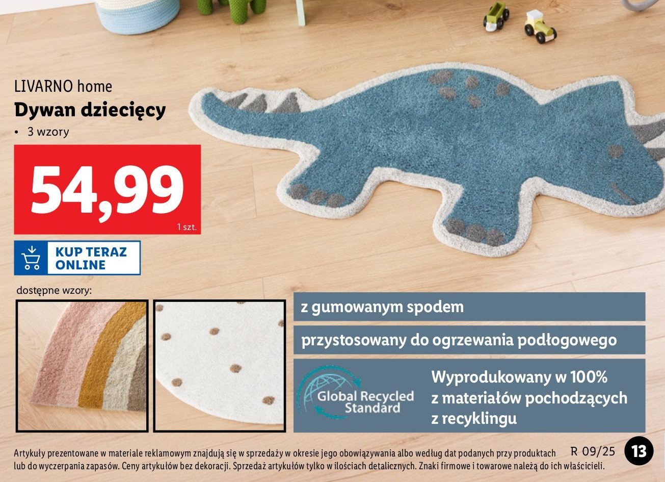 Dywan dziecięcy LIVARNO HOME promocja w Lidl