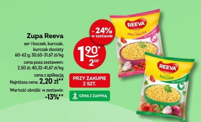 Zupa Reeva ser i boczek, kurczak, kurczak złocisty promocja w Żabka