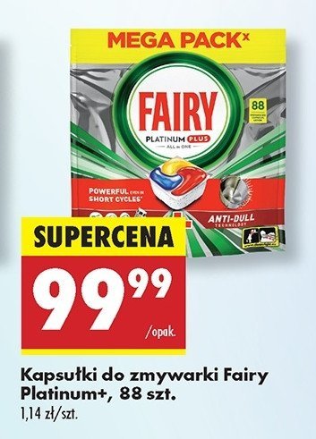 Kapsułki do zmywarki lemon Fairy platinum plus promocja