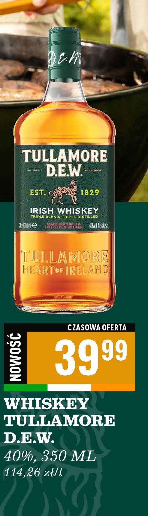 Whiskey Tullamore dew original promocja w Biedronka