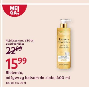 Balsam do ciała z ekstraktem śluzu ślimaka odżywczy Bielenda kuracja młodości promocja
