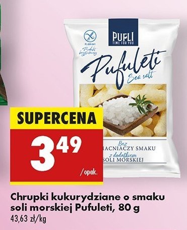 Chrupki z sol膮 morsk膮 Pufli promocja