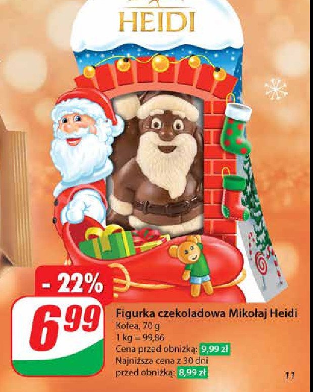 Figurki z czekolady Heidi promocja