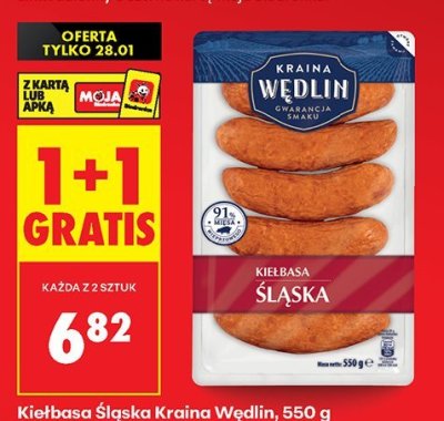 Kiełbasa Śląska  promocja w Biedronka