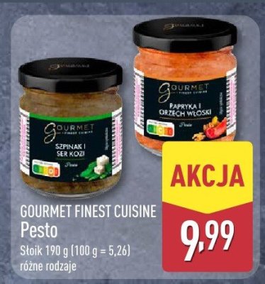 Pesto GOURMET FINEST CUISINE promocja w Aldi