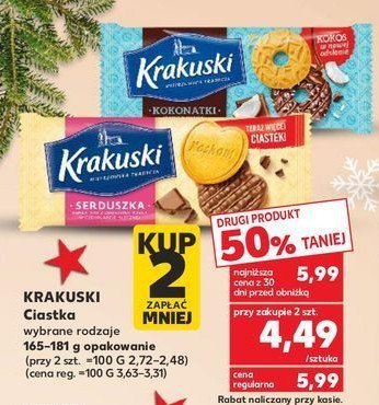Ciastka kokonatki Krakuski Krakuski bahlsen promocja