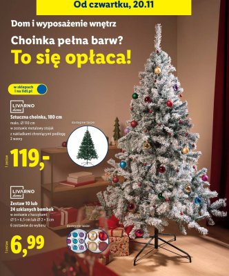 Zestaw 10 lub 24 szklanych bombek LIVARNO home promocja w Lidl
