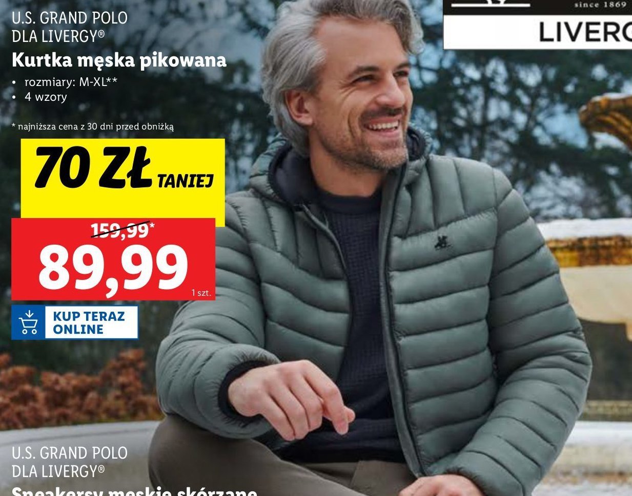 Kurtka męska pikowana Us grand polo promocja w Lidl