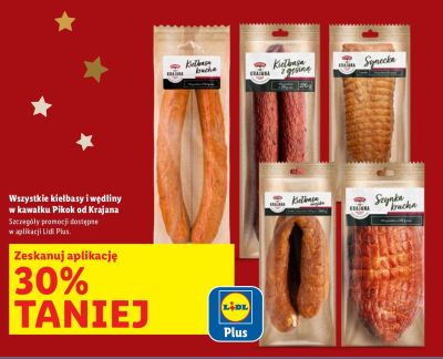 Kiełbasa z gęsiną Pikok od Krajana promocja w Lidl