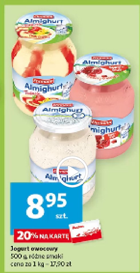 Jogurt fantasia waniliowo truskawkowy Ehrmann almighurt promocja