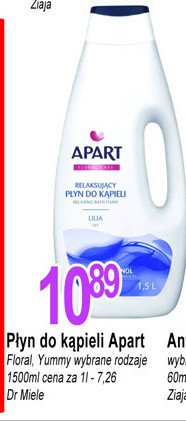 Płyn do kąpieli lilia Apart floral care Apart natural promocja