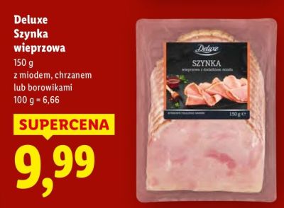 Szynka wieprzowa Deluxe z miodem promocja w Lidl