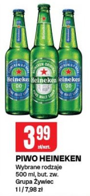 Piwo Heineken promocja w Chorten