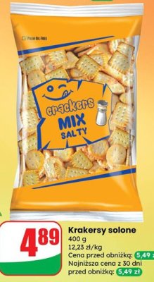 Krakersy solone mix promocja w Dino