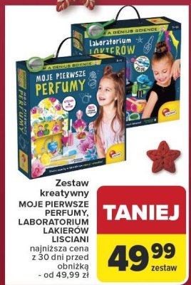 Zestaw kreatywny MOJE PIERWSZE PERFUMY, LABORATORIUM LAKIERÓW ŚCIANI promocja w Carrefour
