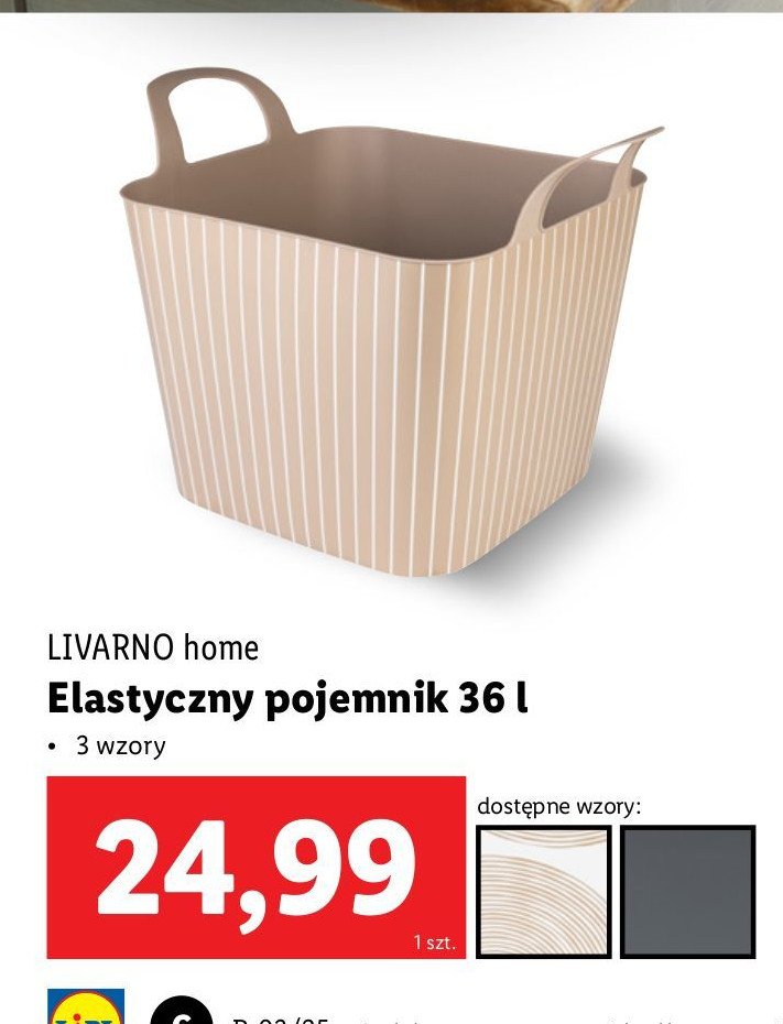 Pojemnik elastyczny 36 l LIVARNO HOME promocja w Lidl