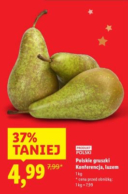 Polskie gruszki Konferencja, luzem promocja w Lidl