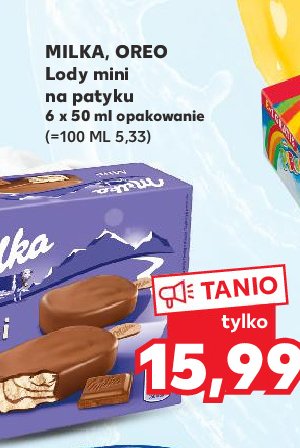 Lody mini vanilla & chocolate swirl Milka ice cream promocja