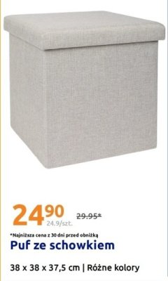 Puf ze schowkiem promocja w Action