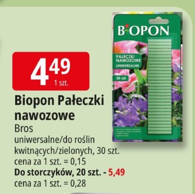 Pałeczki nawozowe uniwersalne/do roślin kwitnących/zielonych 30 szt. promocja w Leclerc