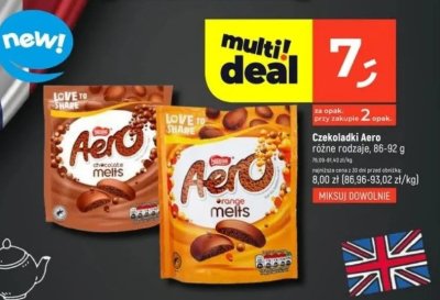 Czekoladki Aero różne rodzaje, 86-92 g promocja w Dealz