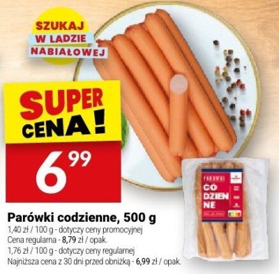 Parówki codzienne, 500 g promocja w Twój Market