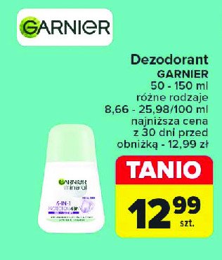 Dezodorant floral fresh Garnier mineral protection 6 promocja w Carrefour