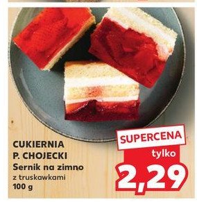 Sernik na zimno z truskawkami Chojecki promocja