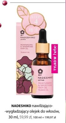 Olejek NADESHIKO nawilżająco-wygładzający do włosów promocja w Hebe