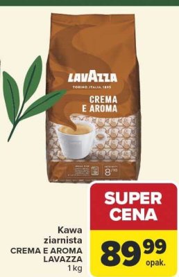 Kawa ziarnista CREMA E AROMA LAVAZZA promocja w Carrefour
