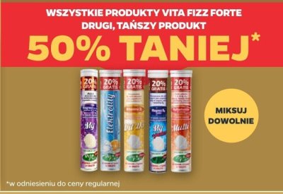 Wszystkie produkty Vita Fizz Forte DRUGI -50% promocja w Netto
