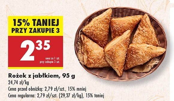 Rożek z jabłkiem promocja
