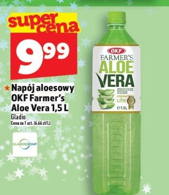 Napój aloesowy OKF Farmer's Aloe Vera 1,5L promocja w TOPAZ