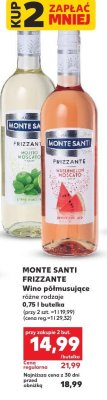 Wino półmusujące Frizzante 0,75 l, różne rodzaje promocja w Kaufland