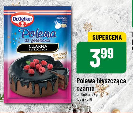 Polewa do gotowania czarna błyszcząca Dr. oetker promocja w POLOmarket