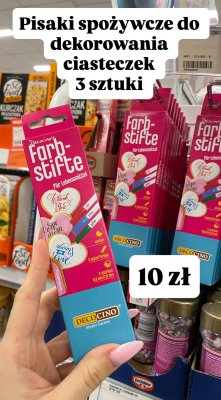 Pisaki spożywcze do dekorowania ciasteczek Decocino Farb-stifte promocja w Dealz
