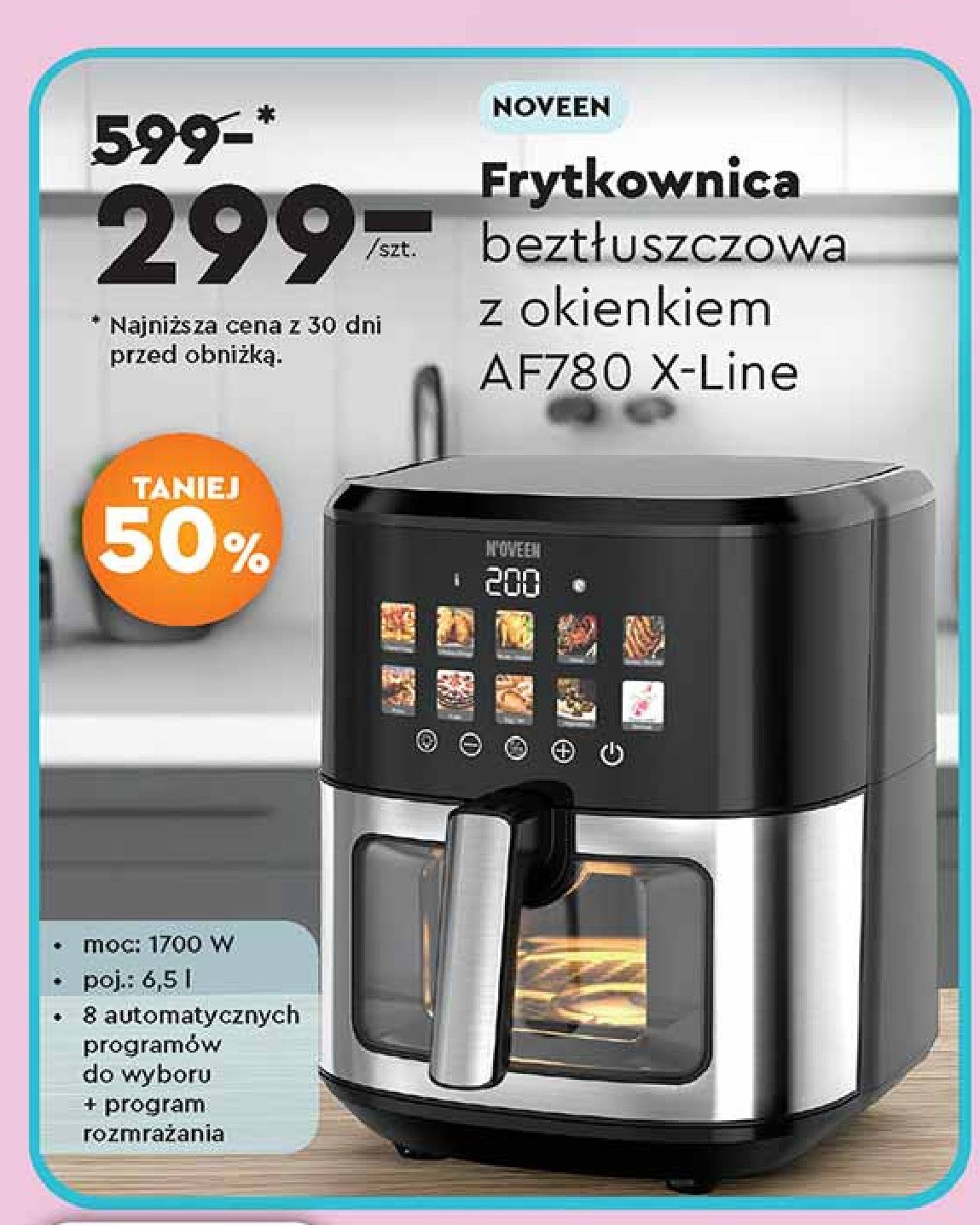 Frytkownica af780 Noveen promocja w Biedronka