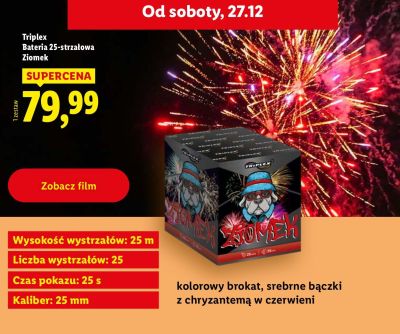 Bateria 25-strzałowa Ziomek promocja w Lidl