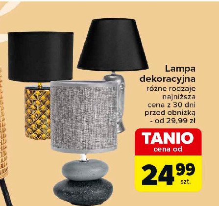 Lampa dekoracyjna promocja