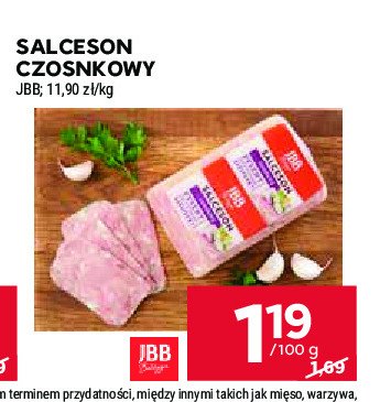 Salceson czosnkowy Jbb bałdyga promocja